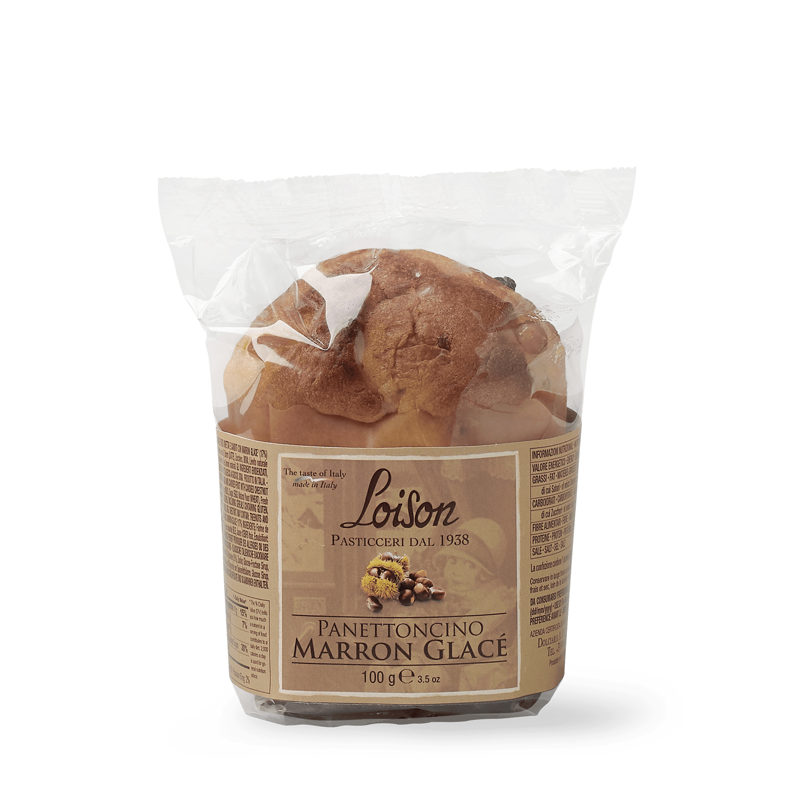 Mini panettone au marron glacé – LOISON – 100 gr - Djeff & Math Création